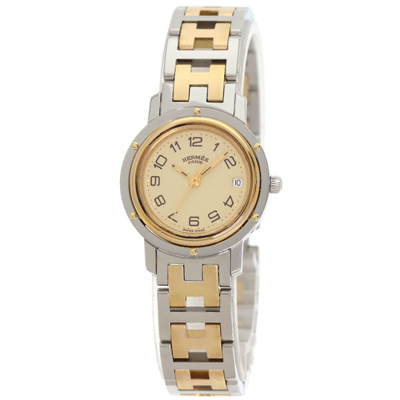 Hermès Clipper Watch, Stainless Steel/SSxGP, Women's - Picture 1 of 11
